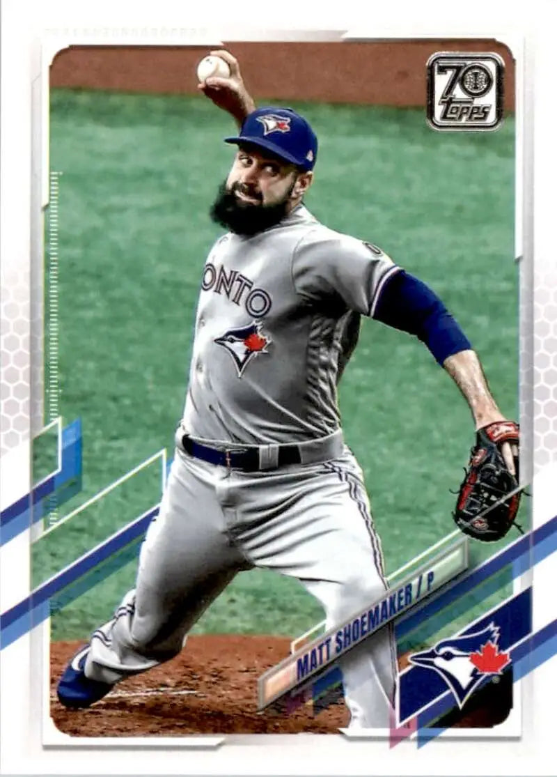 2021 Topps #313 Matt Shoemaker NM-MT Toronto Blue Jays Baseball Card - Baseball Card Single