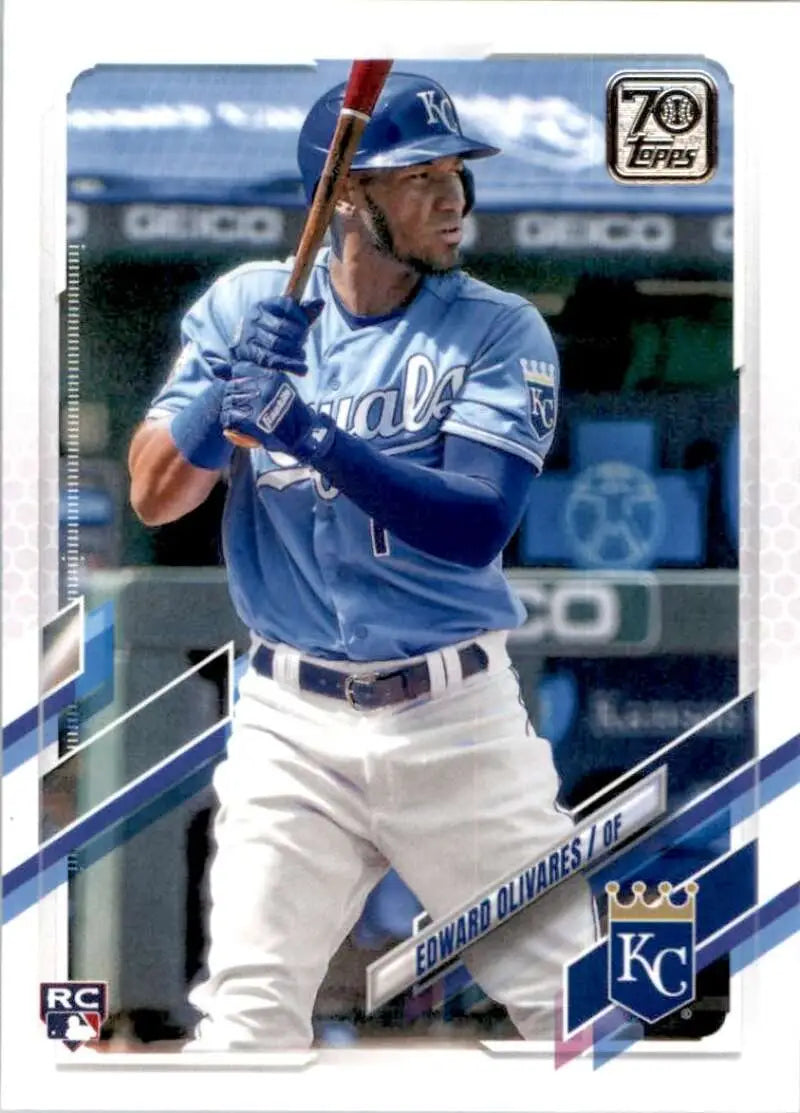2021 Topps #32 Edward Olivares NM-MT RC Rookie Kansas City Royals Baseball Card