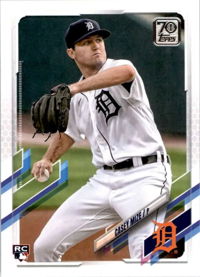 2021 Topps #321 Casey Mize NM-MT RC Rookie Detroit Tigers Baseball Card - Baseball Card Single