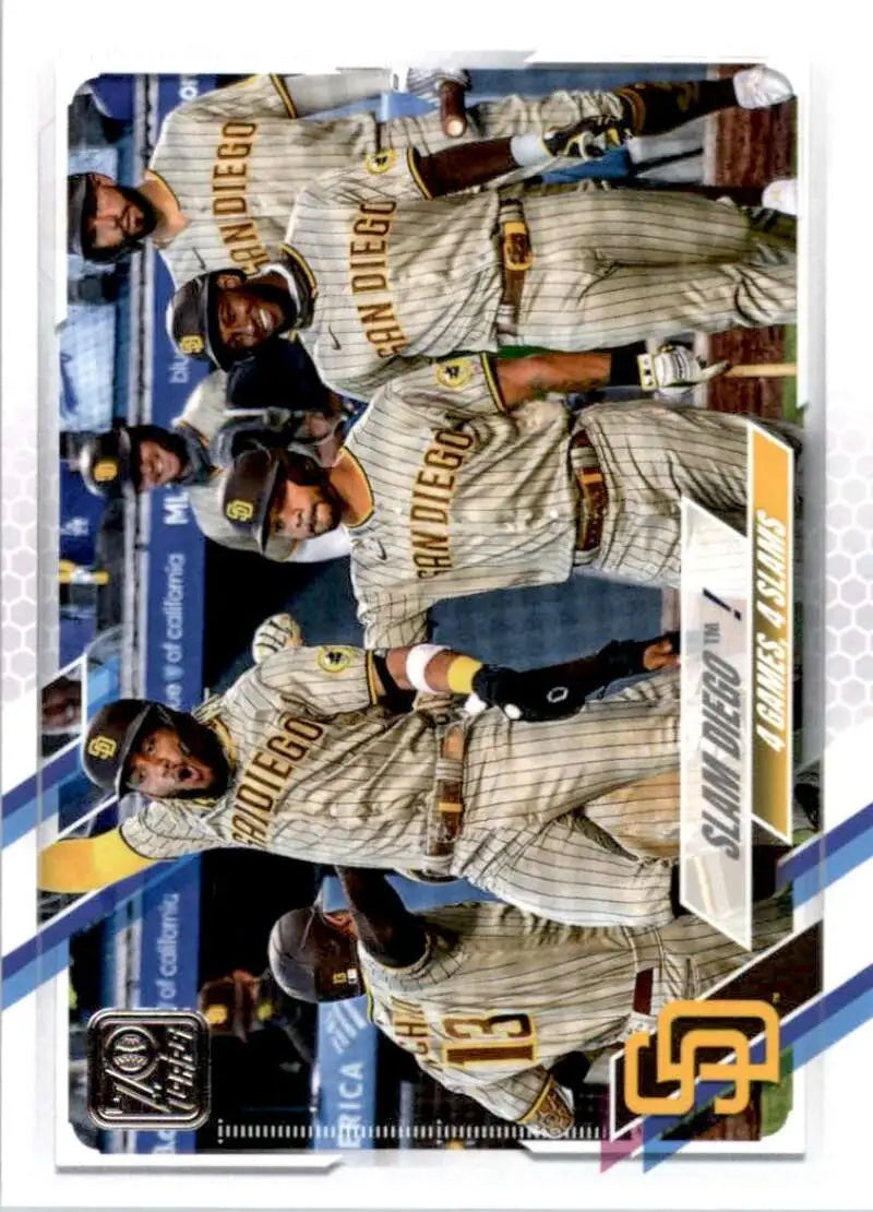 2021 Topps #323 Slam Diego! NM-MT San Diego Padres Baseball Card - Baseball Card Single