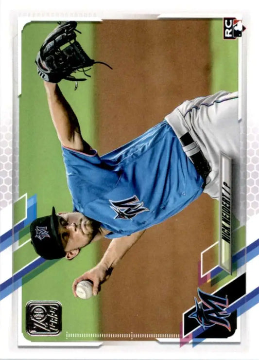 2021 Topps #324 Nick Neidert NM-MT RC Rookie Miami Marlins Baseball Card
