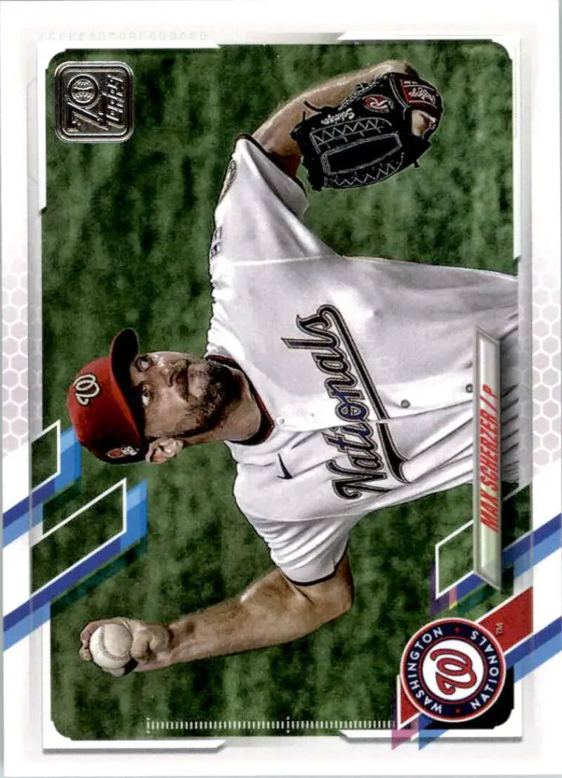 2021 Topps #325 Max Scherzer NM-MT Washington Nationals Baseball Card - Baseball Card Single