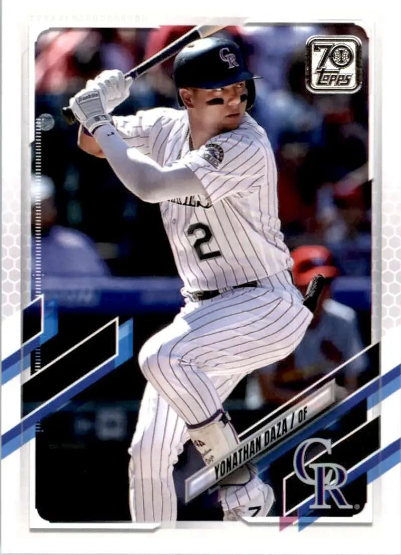 2021 Topps #33 Yonathan Daza NM-MT Colorado Rockies Baseball Card - Baseball Card Single