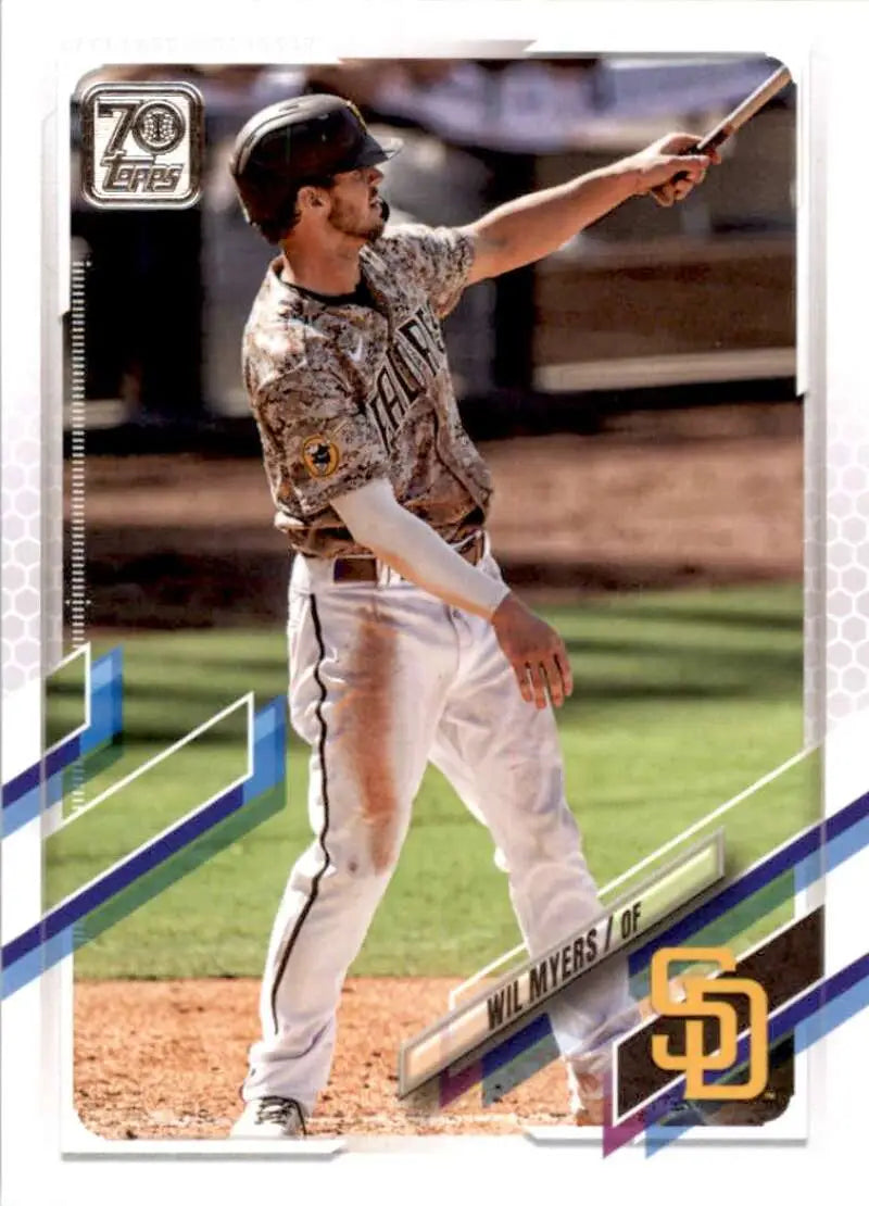 2021 Topps #332 Wil Myers NM-MT San Diego Padres Baseball Card - Baseball Card Single
