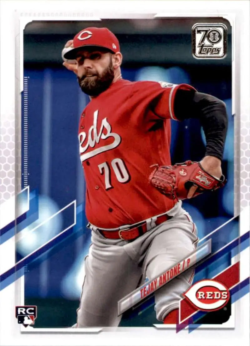 2021 Topps #333 Tejay Antone NM-MT RC Rookie Cincinnati Reds Baseball Card - Baseball Card Single