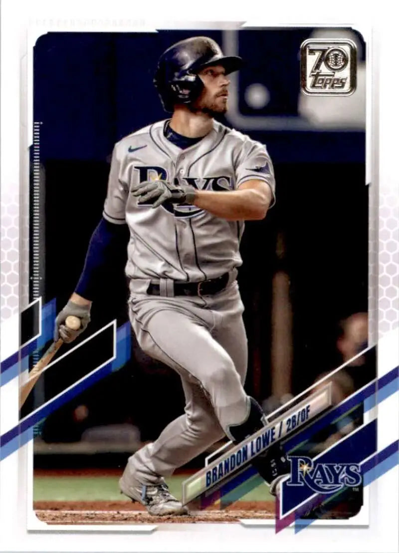 2021 Topps #334 Brandon Lowe NM-MT Tampa Bay Rays Baseball Card - Baseball Card Single