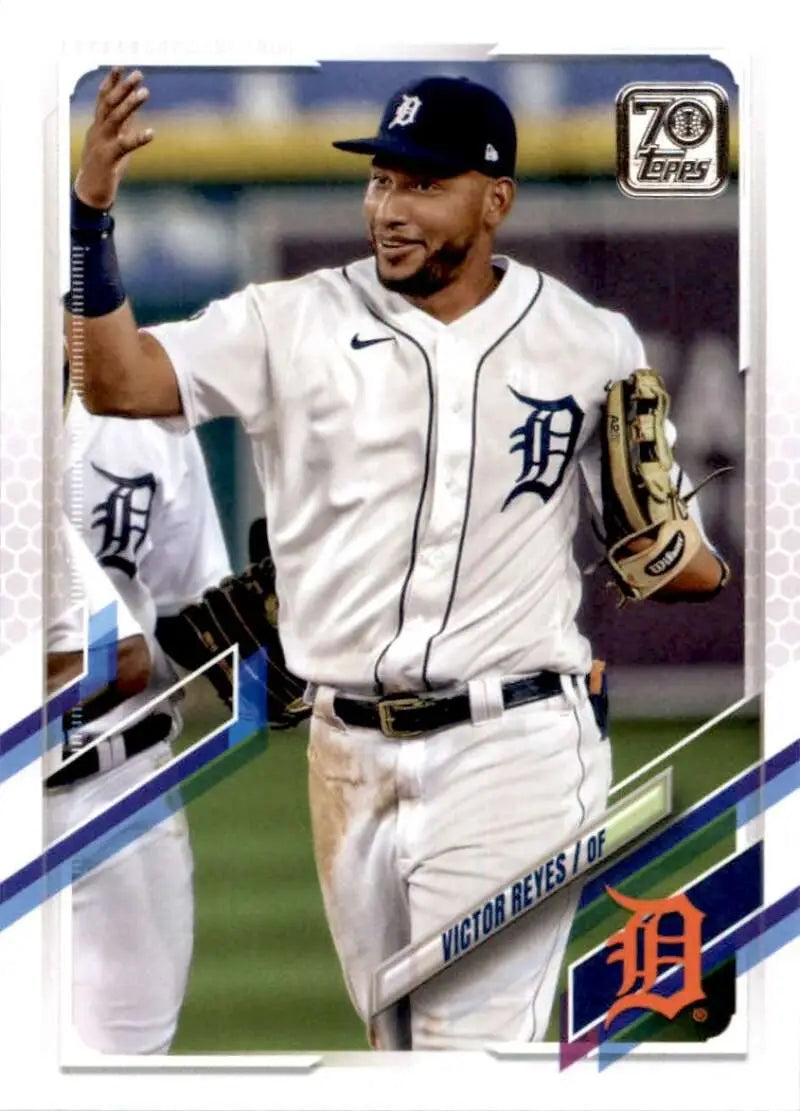 2021 Topps #336 Victor Reyes NM-MT Detroit Tigers Baseball Card - Baseball Card Single