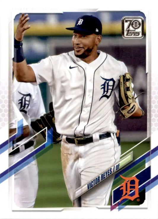 2021 Topps #336 Victor Reyes NM-MT Detroit Tigers Baseball Card - Baseball Card Single