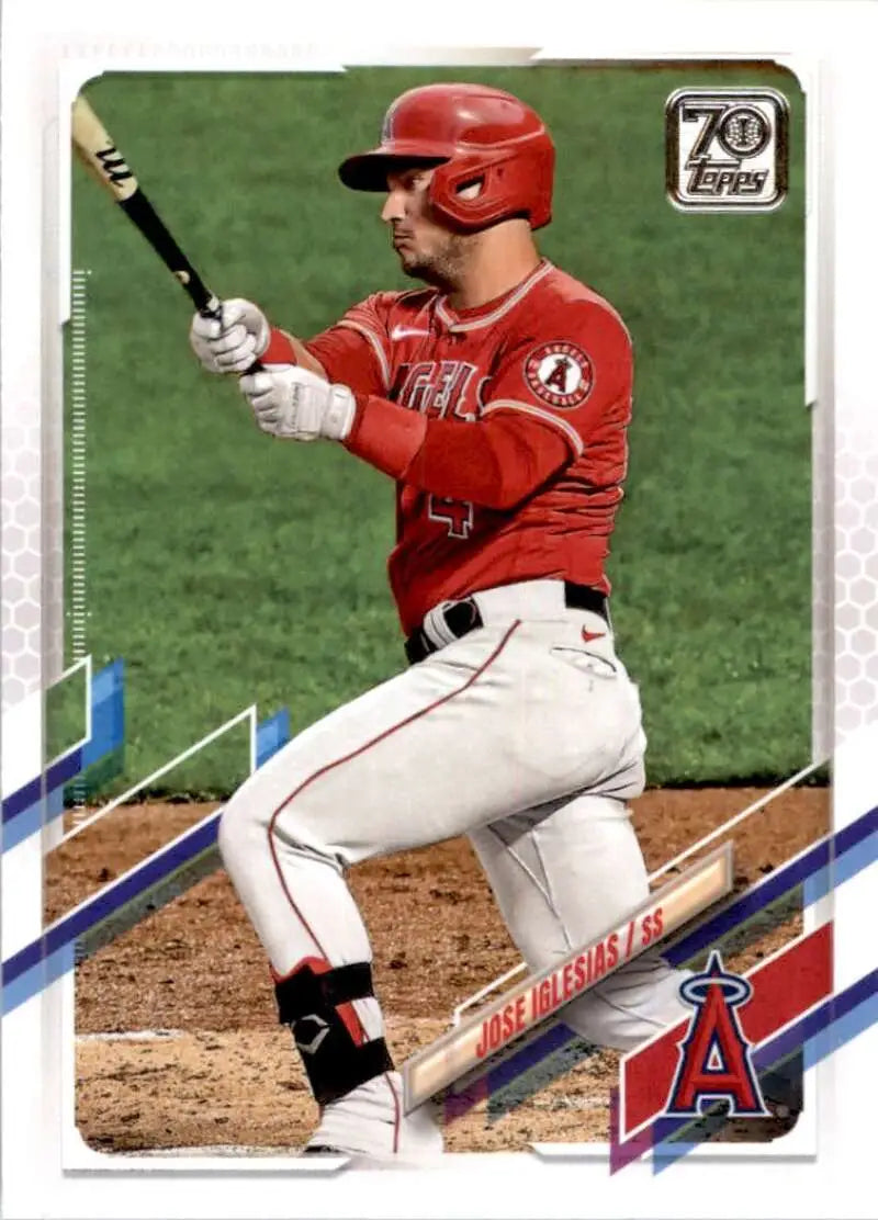2021 Topps #346 Jose Iglesias NM-MT Los Angeles Angels Baseball Card - Baseball Card Single