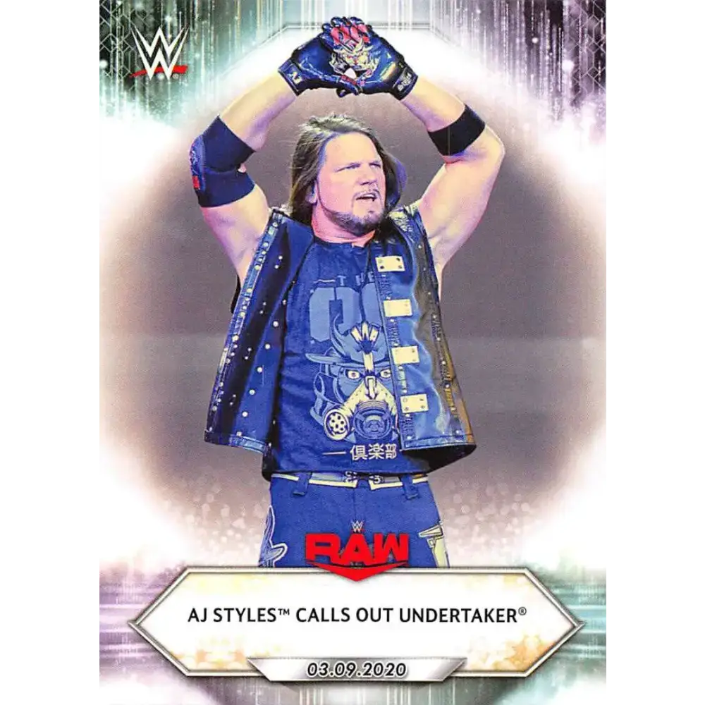 2021 Topps #35 AJ Styles NM-MT Wrestling Card - Other