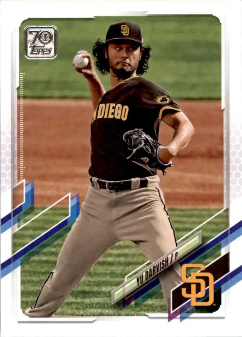 2021 Topps #357 Yu Darvish NM-MT San Diego Padres Baseball Card - Baseball Card Single