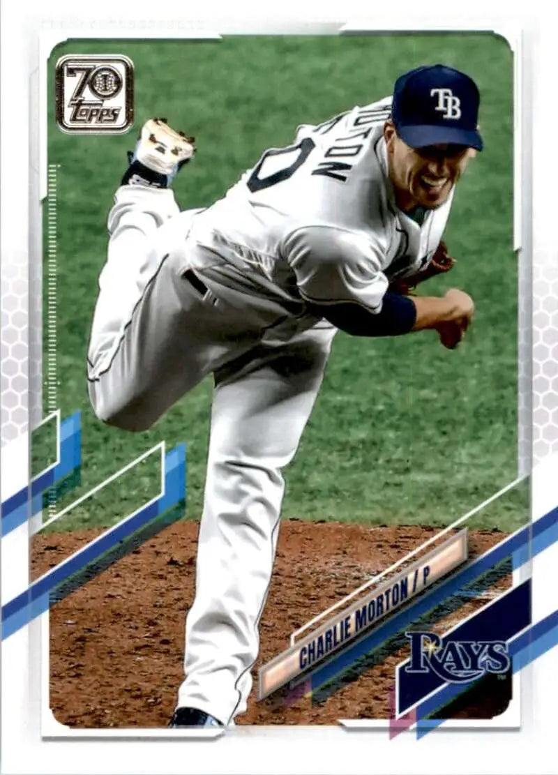 2021 Topps #36 Charlie Morton NM-MT Tampa Bay Rays Baseball Card - Baseball Card Single