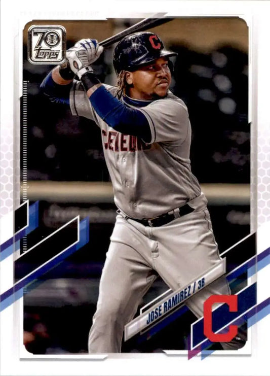 2021 Topps #360 Jose Ramirez NM-MT Cleveland Indians Baseball Card - Baseball Card Single