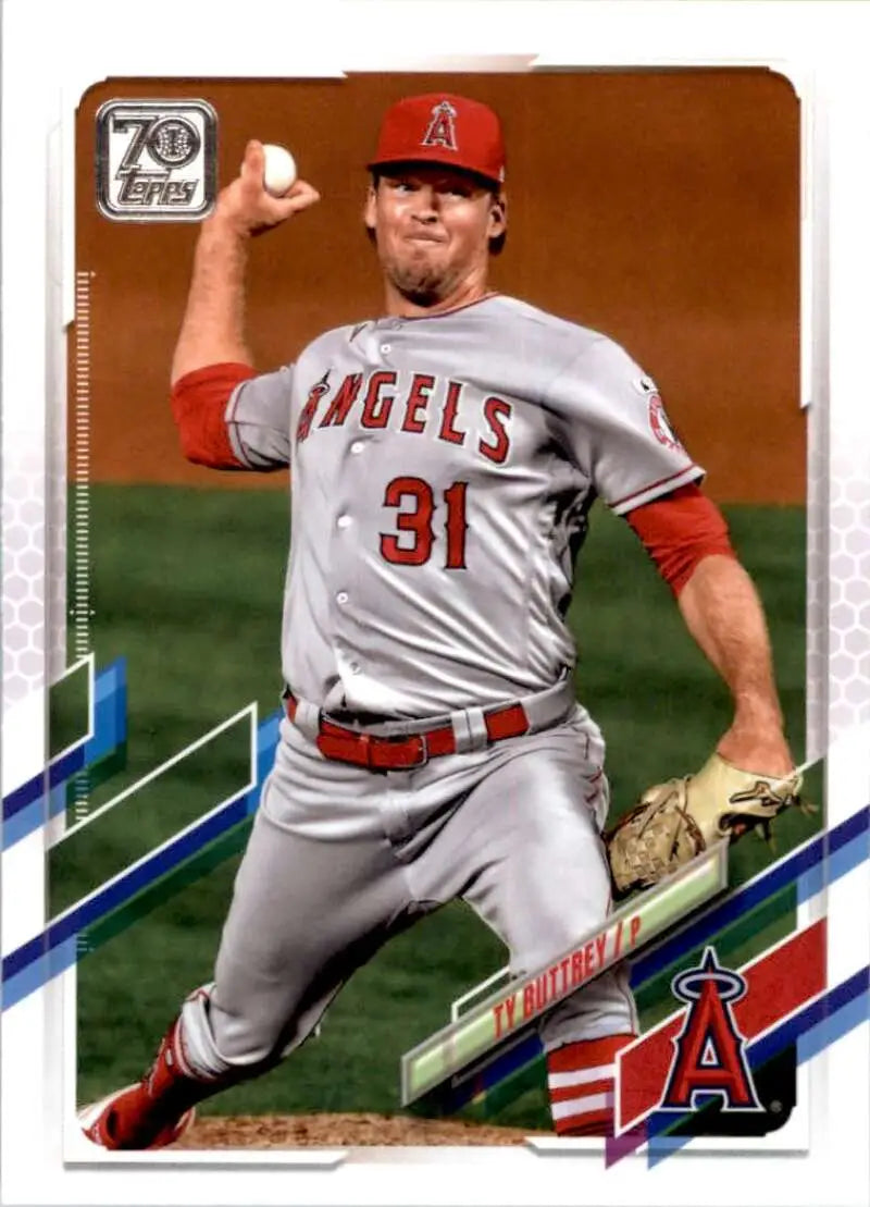 2021 Topps #363 Ty Buttrey NM-MT Los Angeles Angels Baseball Card - Baseball Card Single