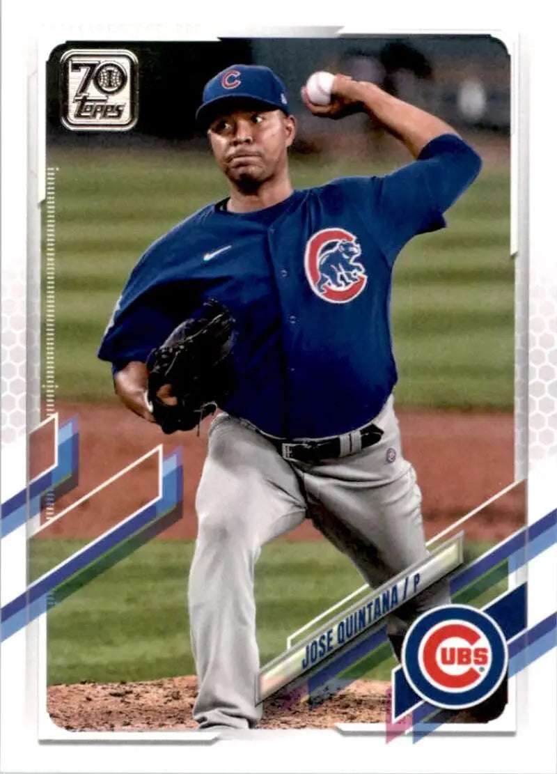 2021 Topps #37 Jose Quintana NM-MT Chicago Cubs Baseball Card - Baseball Card Single
