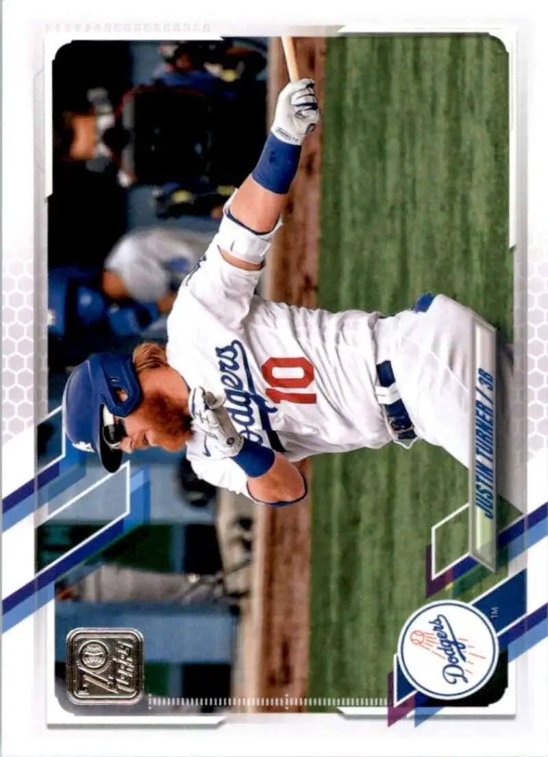 2021 Topps #370 Justin Turner NM-MT Los Angeles Dodgers Baseball Card - Baseball Card Single