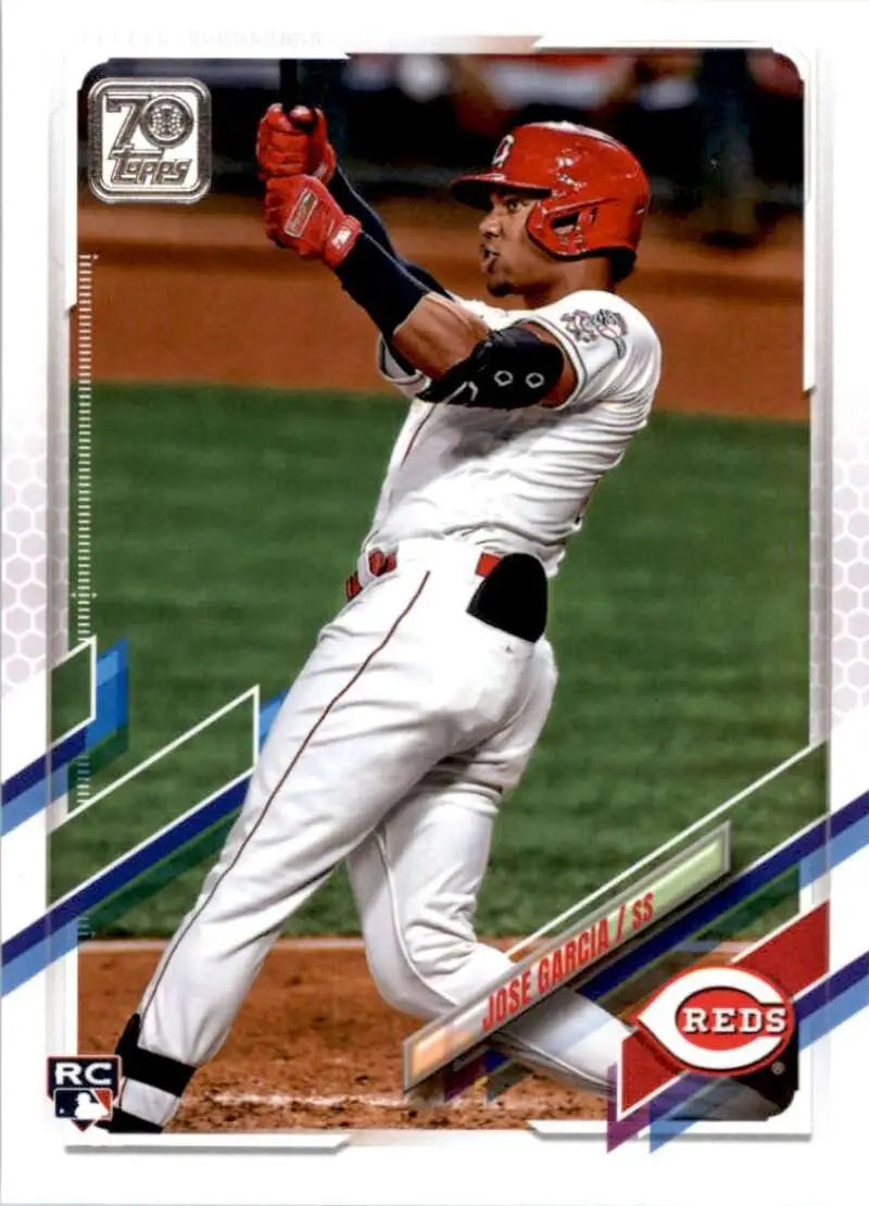 2021 Topps #374 Jose Garcia NM-MT RC Rookie Cincinnati Reds Baseball Card - Baseball Card Single