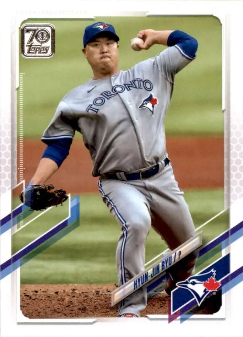 2021 Topps #379 Hyun-Jin Ryu NM-MT Toronto Blue Jays Baseball Card - Baseball Card Single