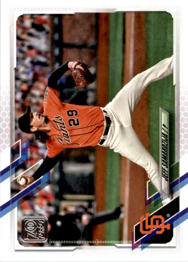 2021 Topps #382 Jeff Samardzija NM-MT San Francisco Giants Baseball Card - Baseball Card Single