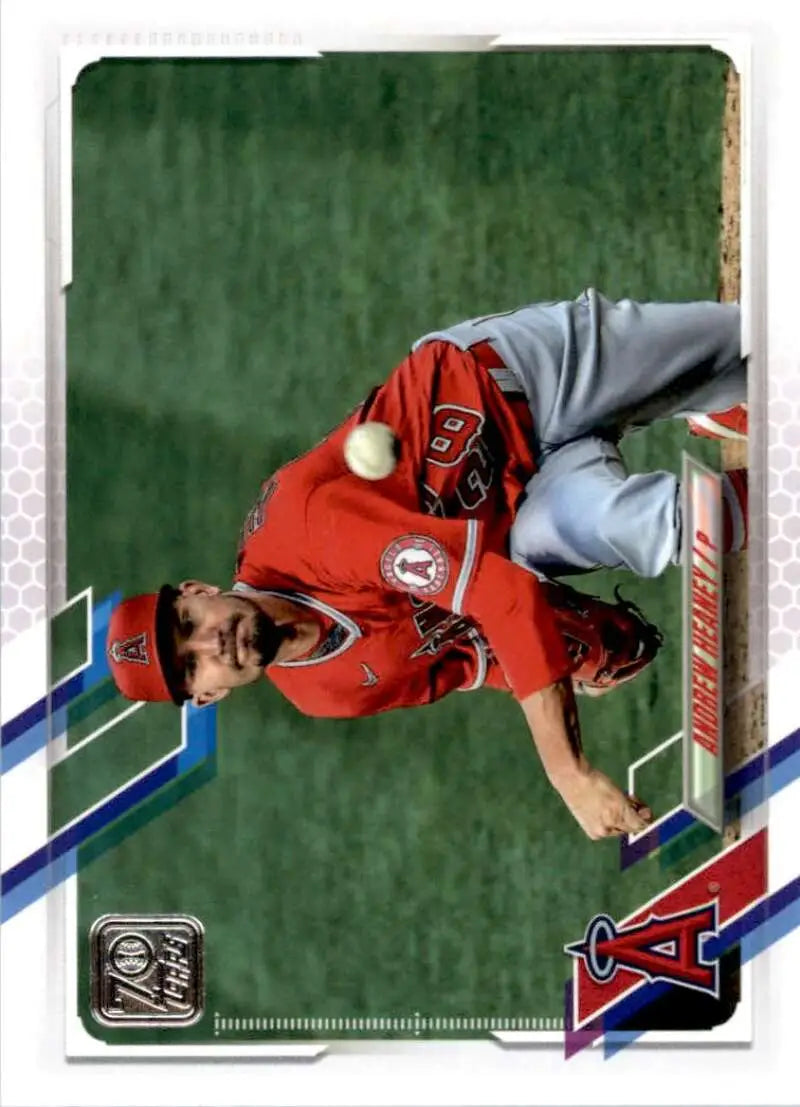 2021 Topps #387 Andrew Heaney NM-MT Los Angeles Angels Baseball Card - Baseball Card Single