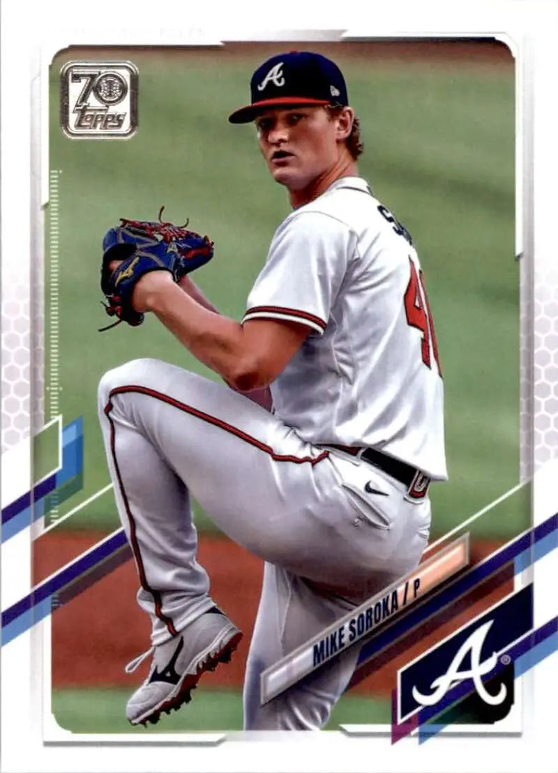 2021 Topps #388 Mike Soroka NM-MT Atlanta Braves Baseball Card - Baseball Card Single