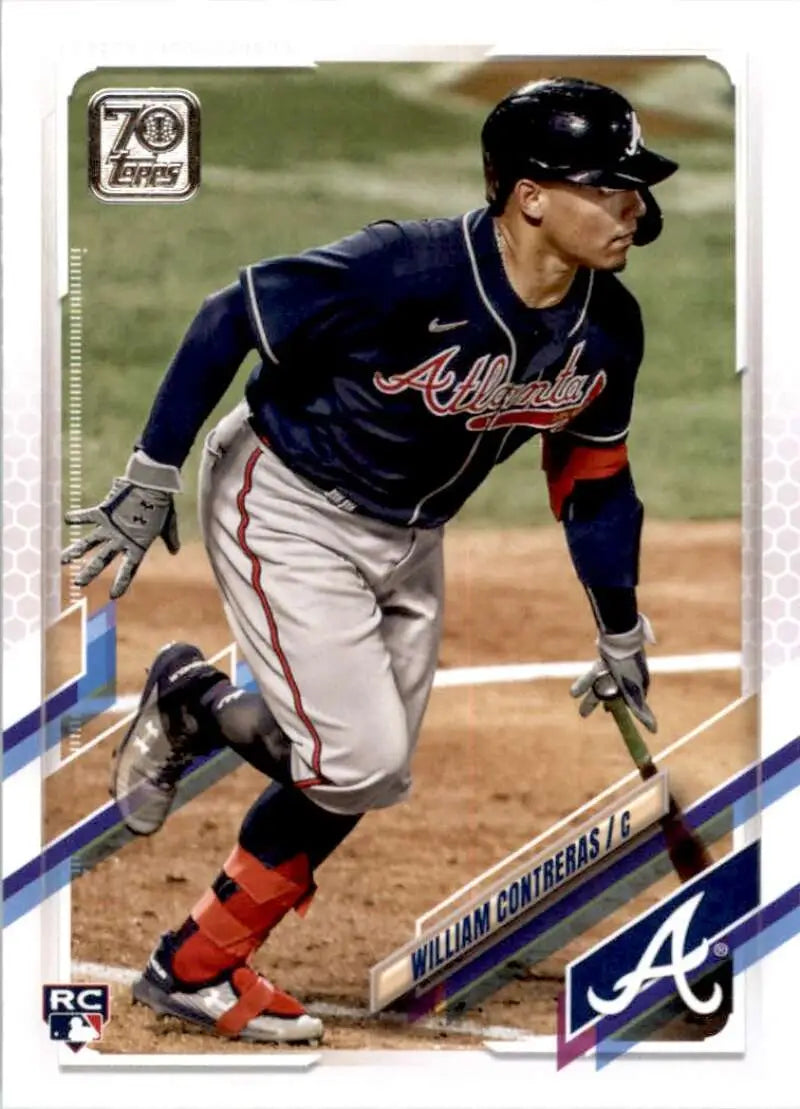 2021 Topps #390 William Contreras NM-MT RC Rookie Atlanta Braves Baseball Card - Baseball Card Single