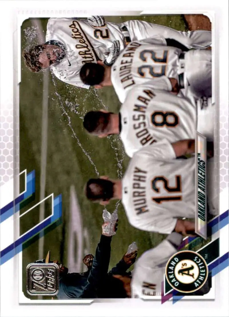2021 Topps #392 Oakland Athletics NM-MT Baseball Card - Baseball Card Single