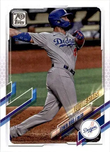 2021 Topps #393 Edwin Rios NM-MT Dodgers ID:46214 - Baseball Card Single