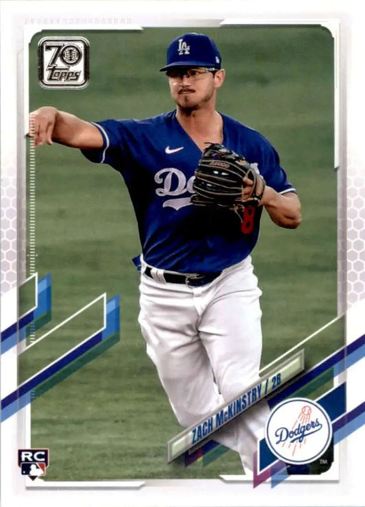 2021 Topps #394 Zach McKinstry NM-MT RC Rookie Los Angeles Dodgers Baseball Card - Baseball Card Single