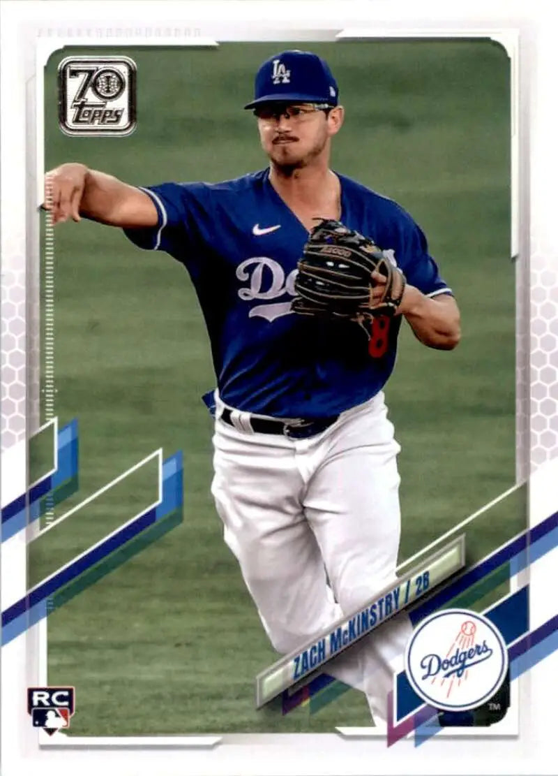 2021 Topps #394 Zach McKinstry NM-MT RC Rookie Los Angeles Dodgers Baseball Card - Baseball Card Single