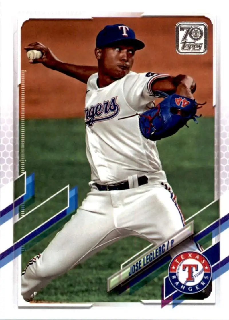 2021 Topps #396 Jose Leclerc NM-MT Texas Rangers Baseball Card - Baseball Card Single