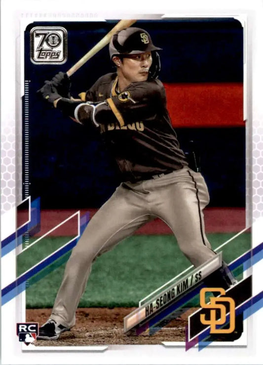 2021 Topps #398 Ha-Seong Kim NM-MT RC Rookie San Diego Padres Baseball Card - Baseball Card Single