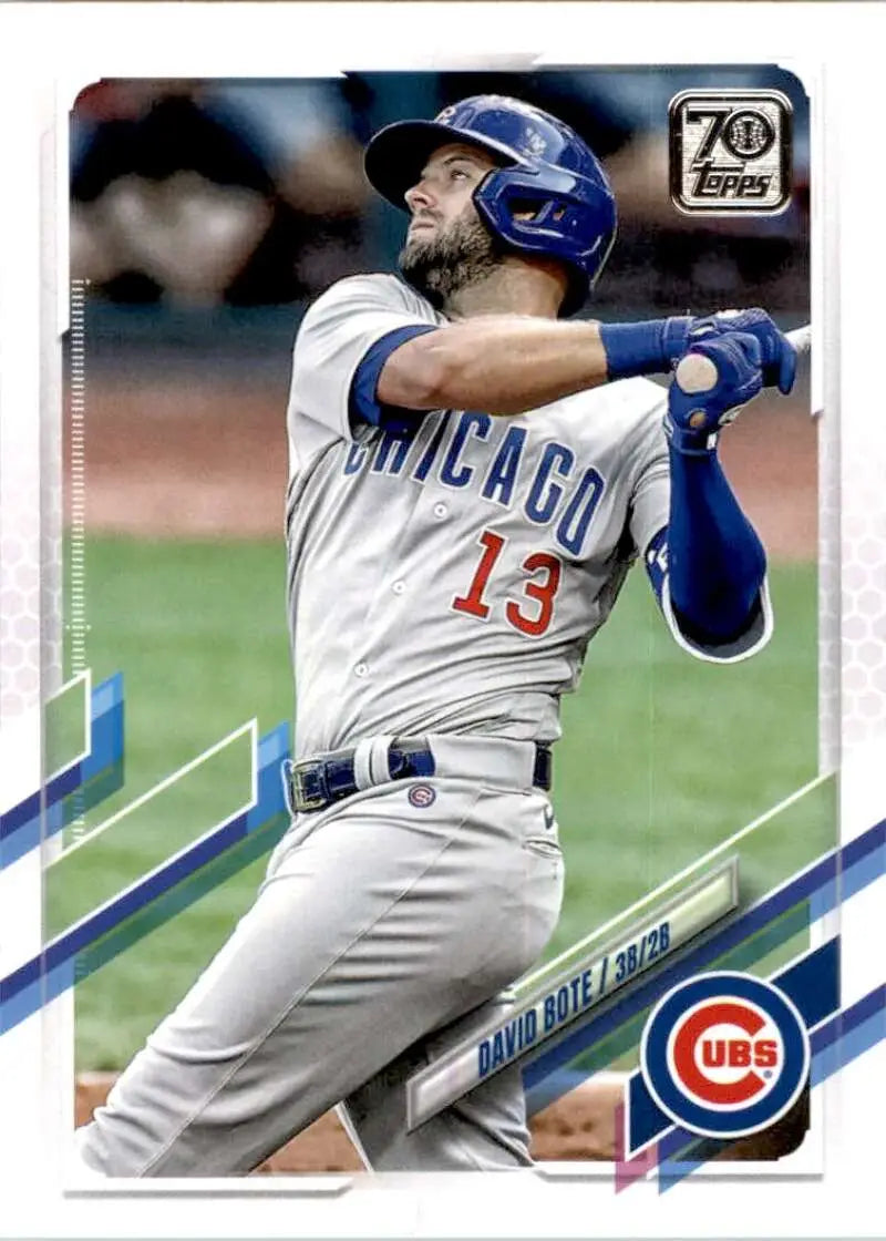 2021 Topps #4 David Bote NM-MT Chicago Cubs Baseball Card - Baseball Card Single