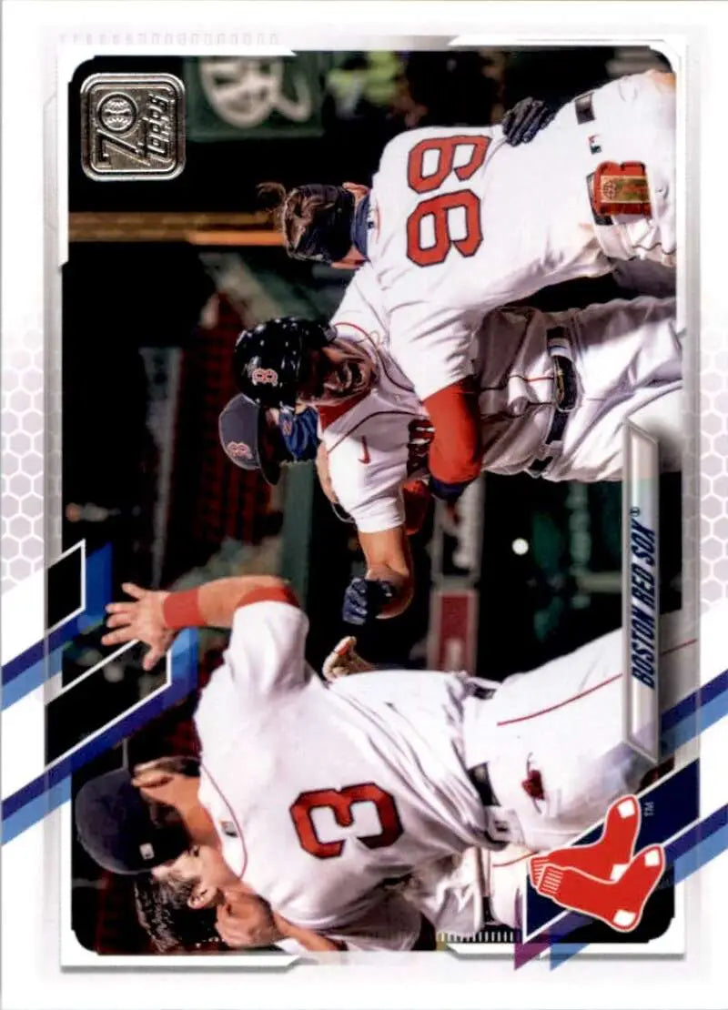 2021 Topps #401 Boston Red Sox NM-MT Baseball Card - Baseball Card Single