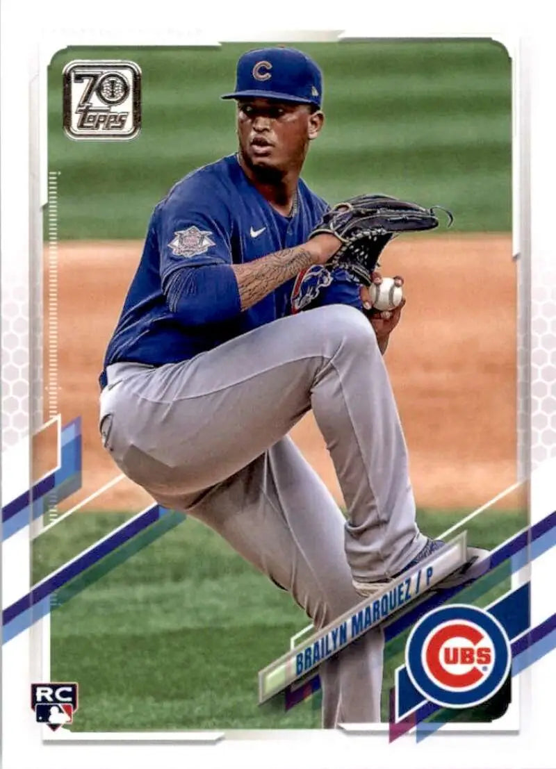 2021 Topps #404 Brailyn Marquez NM-MT RC Rookie Chicago Cubs Baseball Card - Baseball Card Single