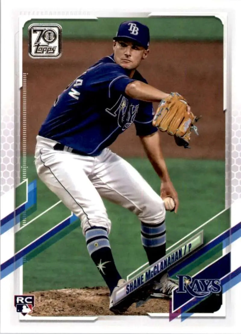 2021 Topps #408 Shane McClanahan NM-MT RC Rookie Tampa Bay Rays Baseball Card - Baseball Card Single