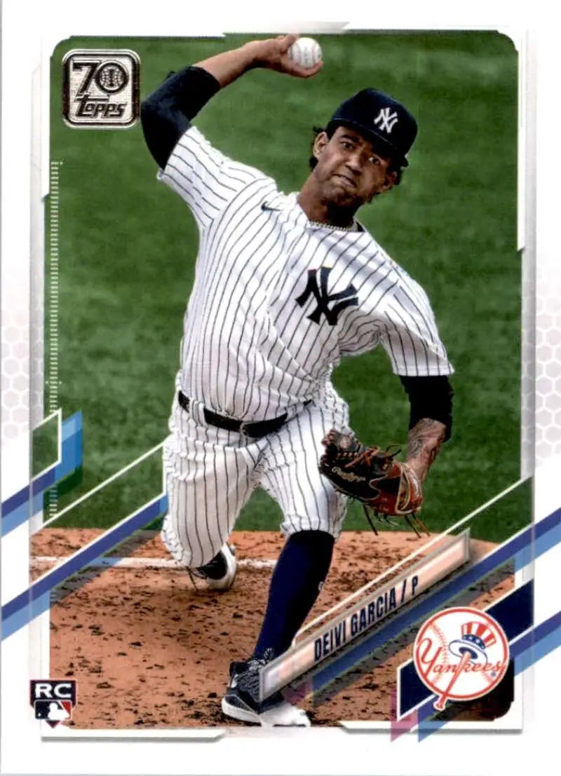 2021 Topps #41 Deivi Garcia NM-MT RC Rookie New York Yankees Baseball Card - Baseball Card Single