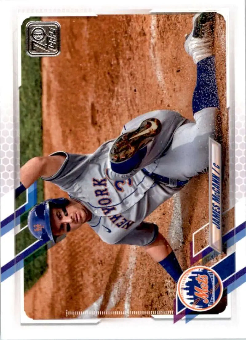 2021 Topps #410 James McCann NM-MT New York Mets Baseball Card - Baseball Card Single