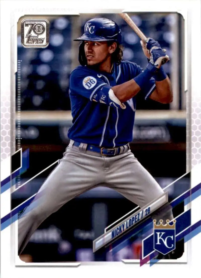 2021 Topps #415 Nicky Lopez NM-MT Kansas City Royals Baseball Card - Baseball Card Single