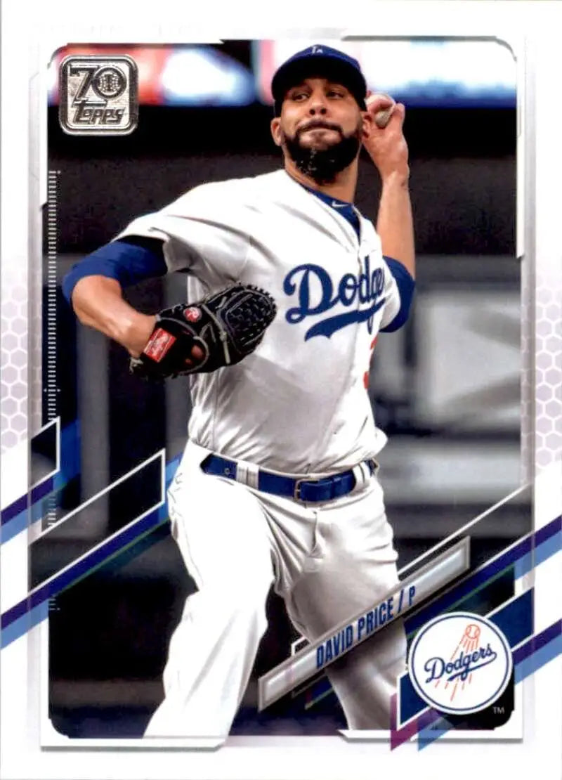 2021 Topps #416 David Price NM-MT Los Angeles Dodgers Baseball Card - Baseball Card Single