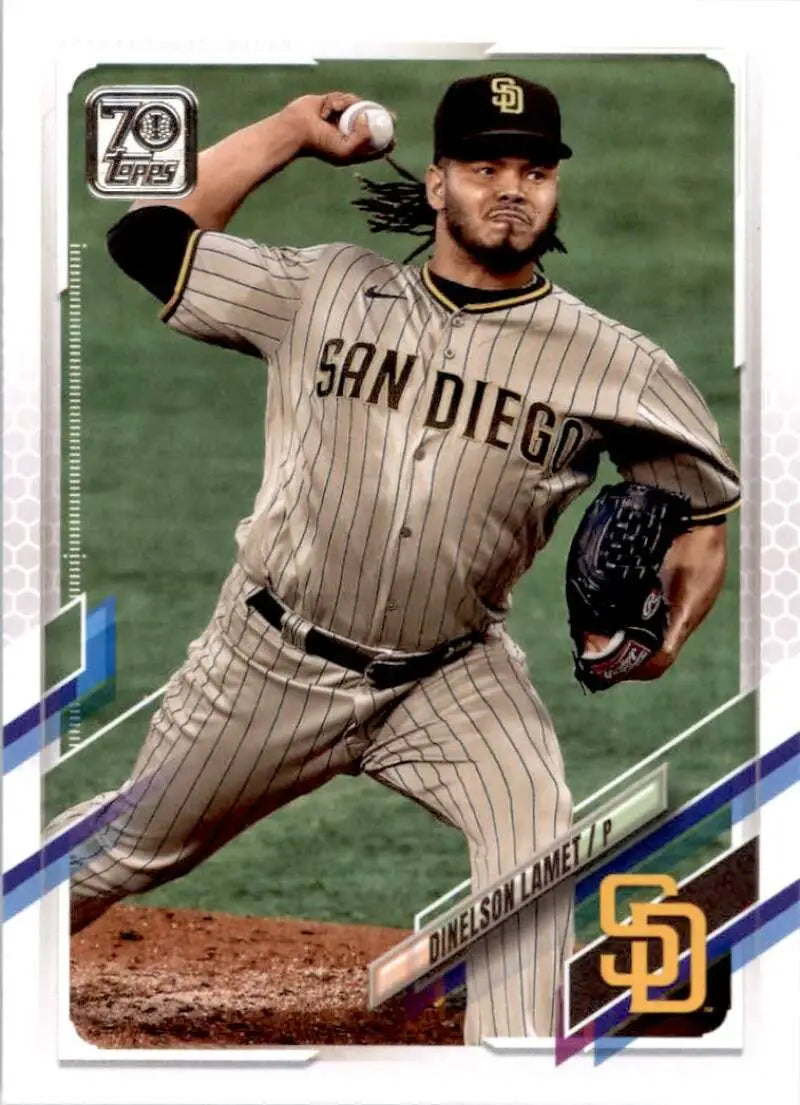 2021 Topps #418 Dinelson Lamet NM-MT San Diego Padres Baseball Card - Baseball Card Single