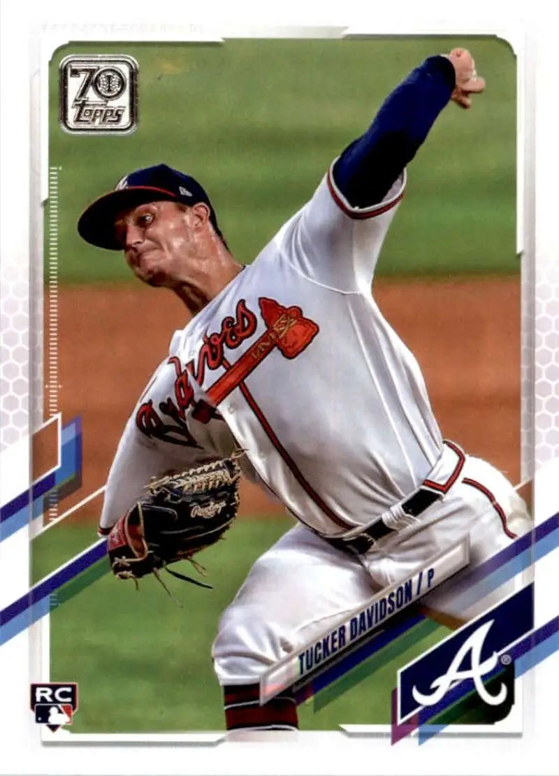 2021 Topps #423 Tucker Davidson NM-MT RC Rookie Atlanta Braves Baseball Card - Baseball Card Single