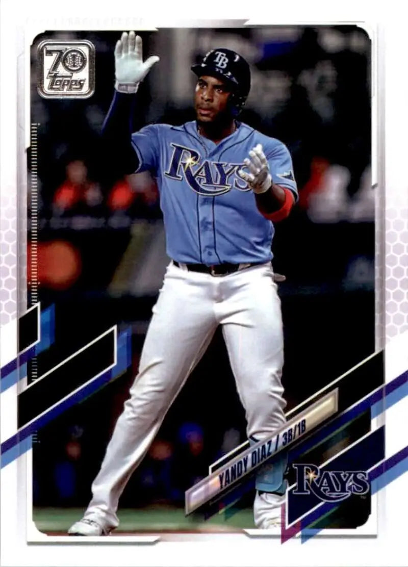 2021 Topps #425 Yandy Diaz NM-MT Tampa Bay Rays Baseball Card - Baseball Card Single