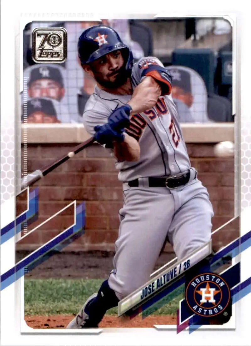 2021 Topps #432 Jose Altuve NM-MT Houston Astros Baseball Card - Baseball Card Single