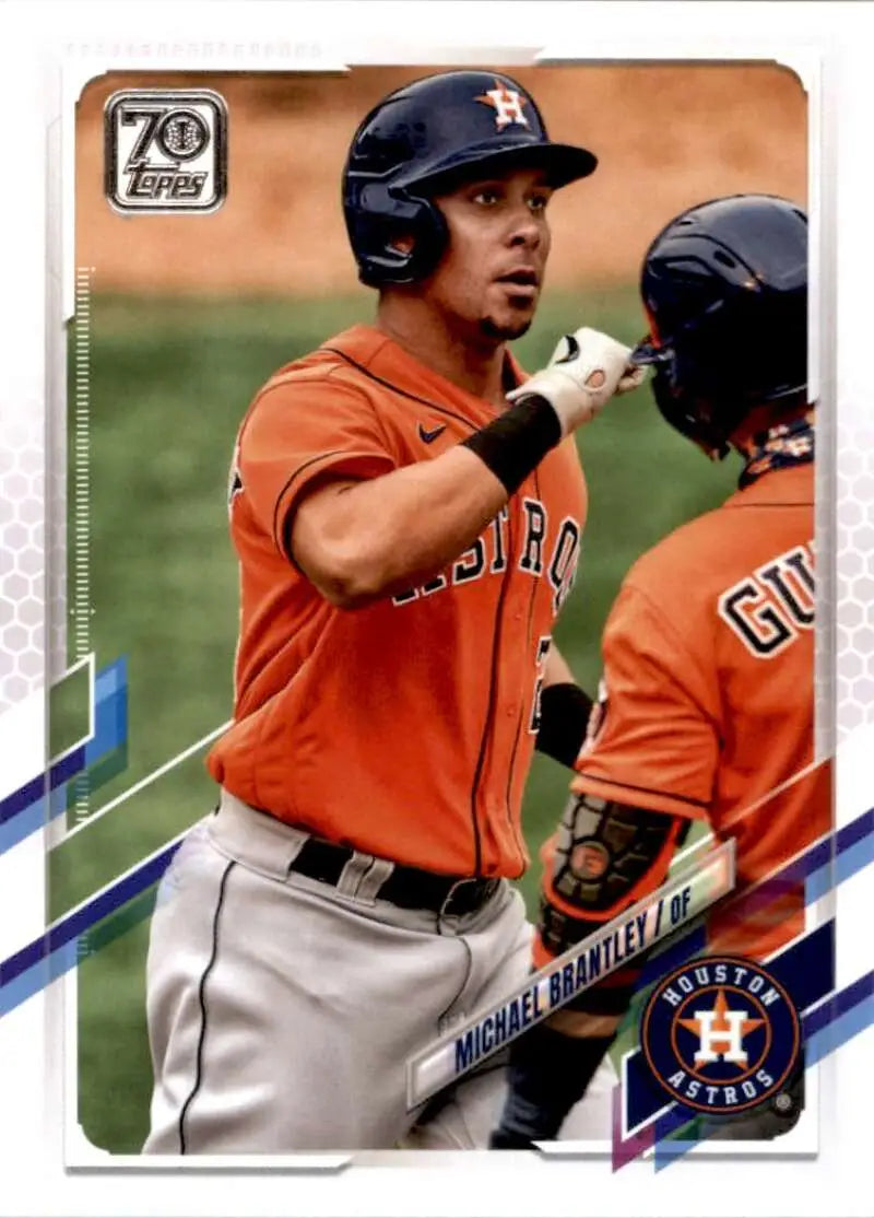 2021 Topps #434 Michael Brantley NM-MT Houston Astros Baseball Card - Baseball Card Single