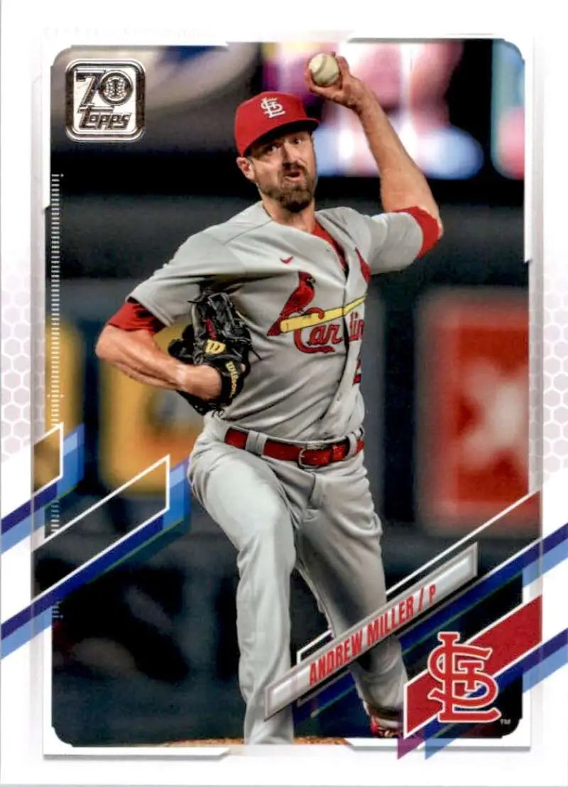 2021 Topps #437 Andrew Miller NM-MT St. Louis Cardinals Baseball Card - Baseball Card Single