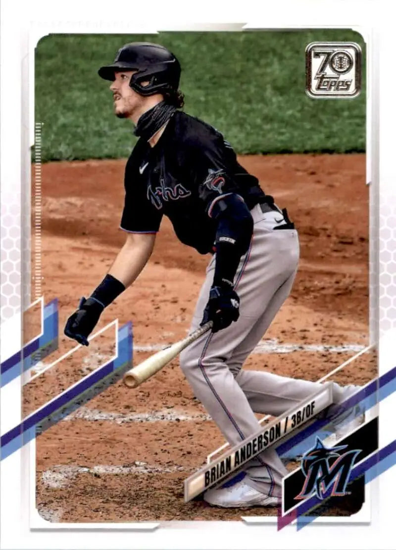 2021 Topps #439 Brian Anderson NM-MT Miami Marlins Baseball Card - Baseball Card Single