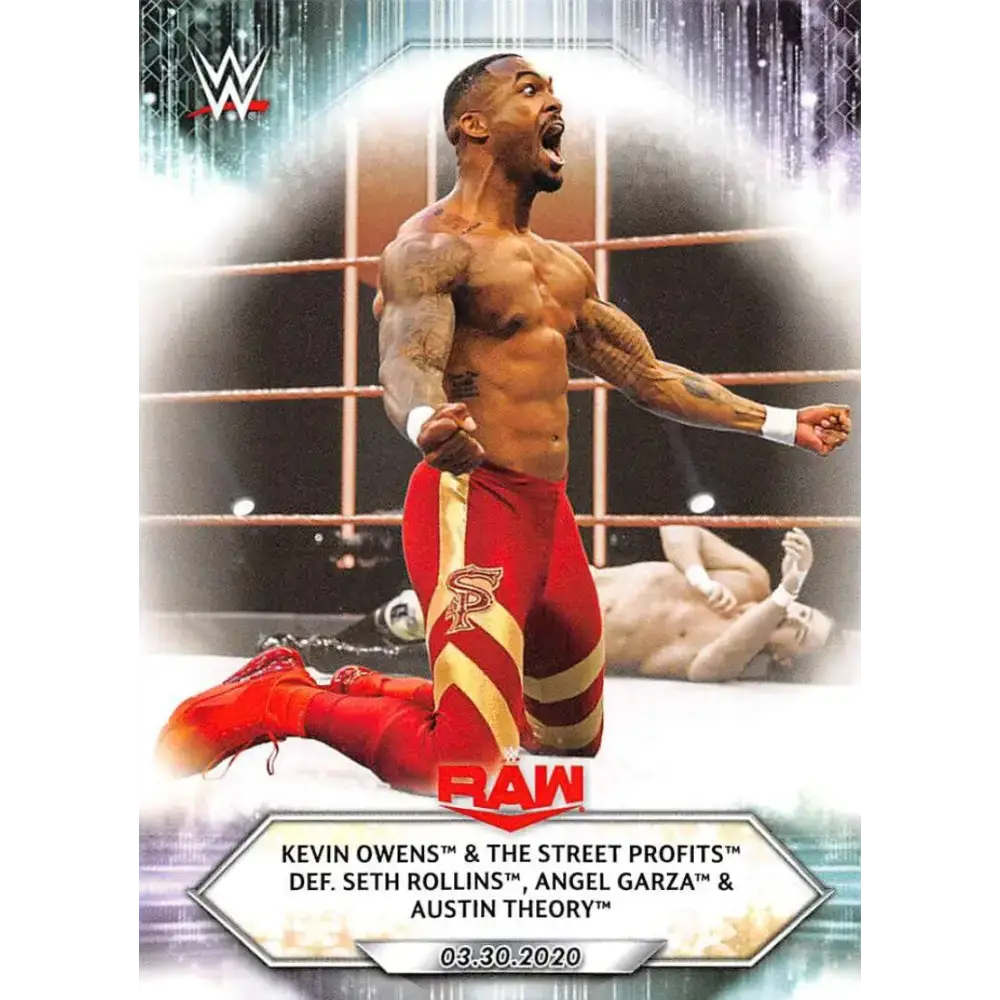 2021 Topps #44 Kevin Owens/The Street Profits NM-MT Wrestling Card - Wrestling Card Single