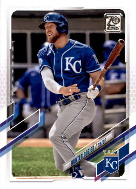 2021 Topps #443 Hunter Dozier NM-MT Kansas City Royals Baseball Card - Baseball Card Single