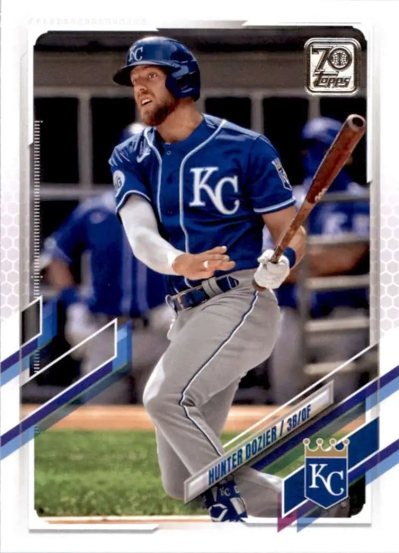2021 Topps #443 Hunter Dozier NM-MT Kansas City Royals Baseball Card - Baseball Card Single